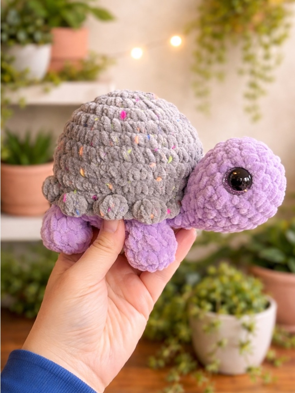 Handmade Crochet Ice Cream shell Turtle Plush